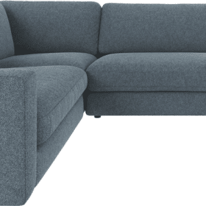 Hjørnesofa Rowico Duncan i Bobby 15 mellemblå polyester - modulopbygget loungehjørne B345ÃD233ÃH78 cm